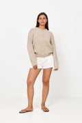 N-Mata Knit Cardigan - Sand