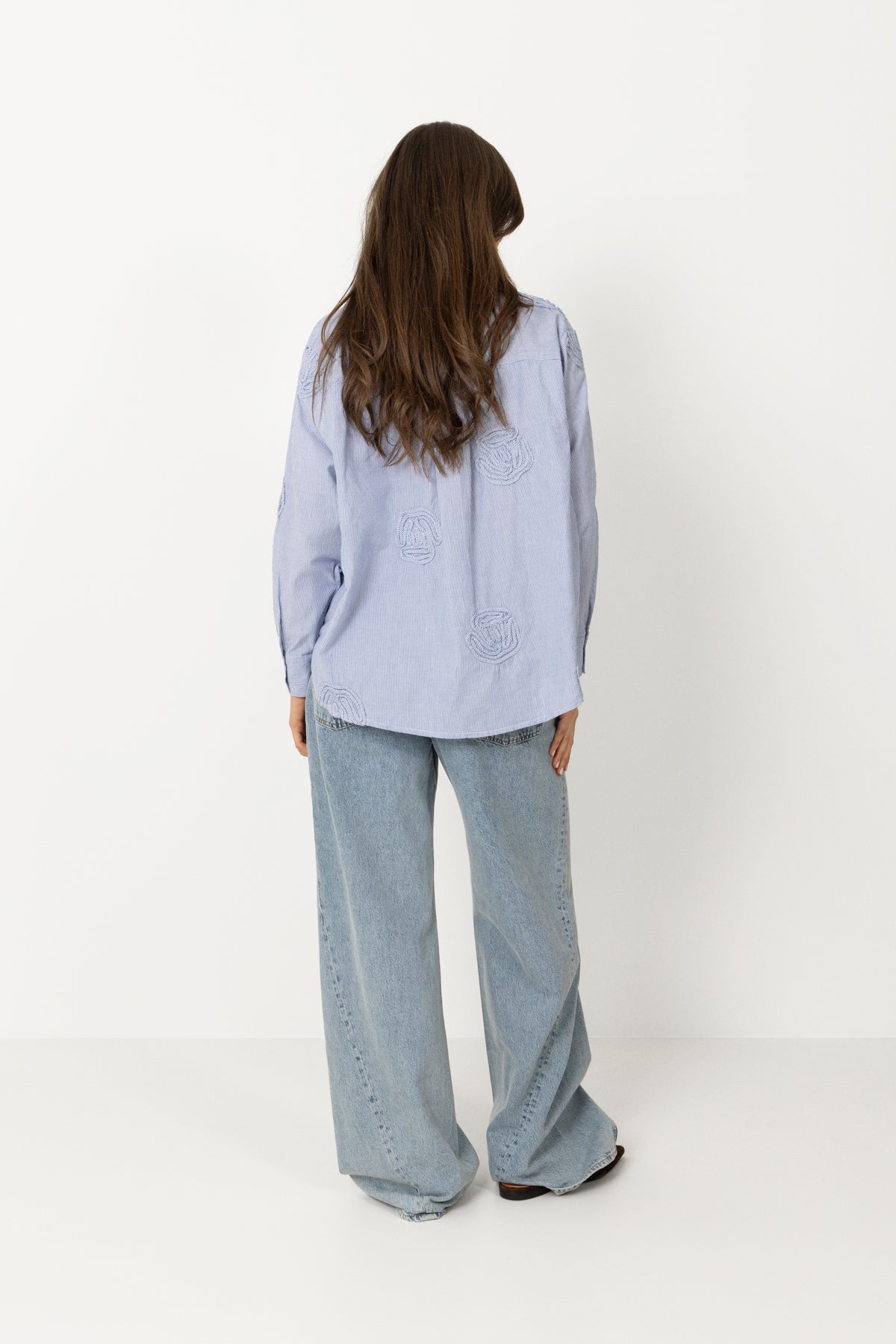 Dalma Dori Mini Stripe Shirt - Blue