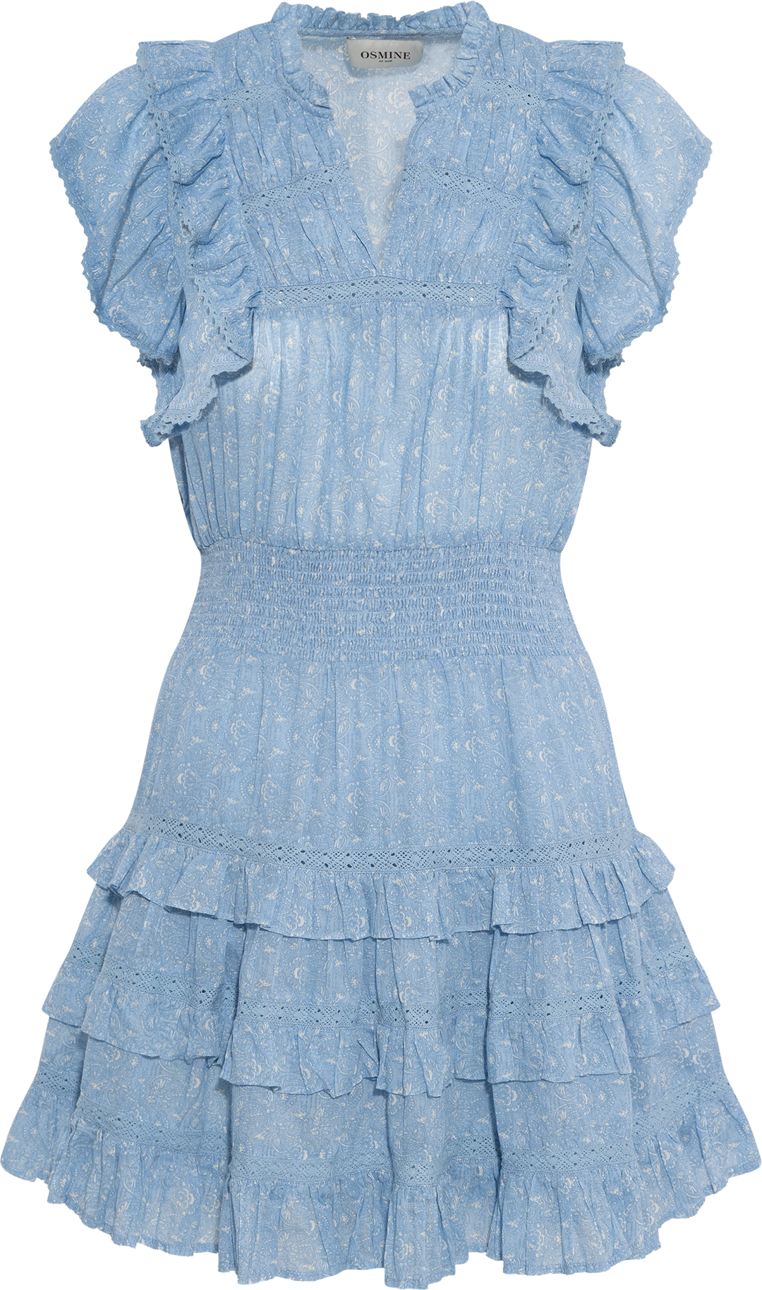 Fryd Paisley Dress - Light Blue