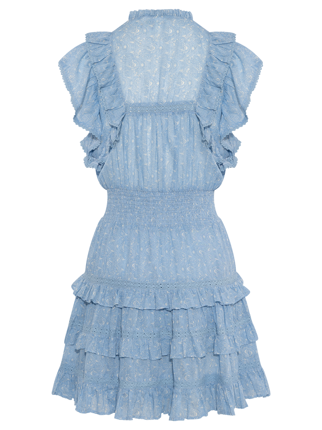 Fryd Paisley Dress - Light Blue