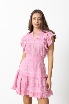 Fryd Paisley Dress - Light Pink