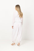 Elea Cotton Voile Pants - White