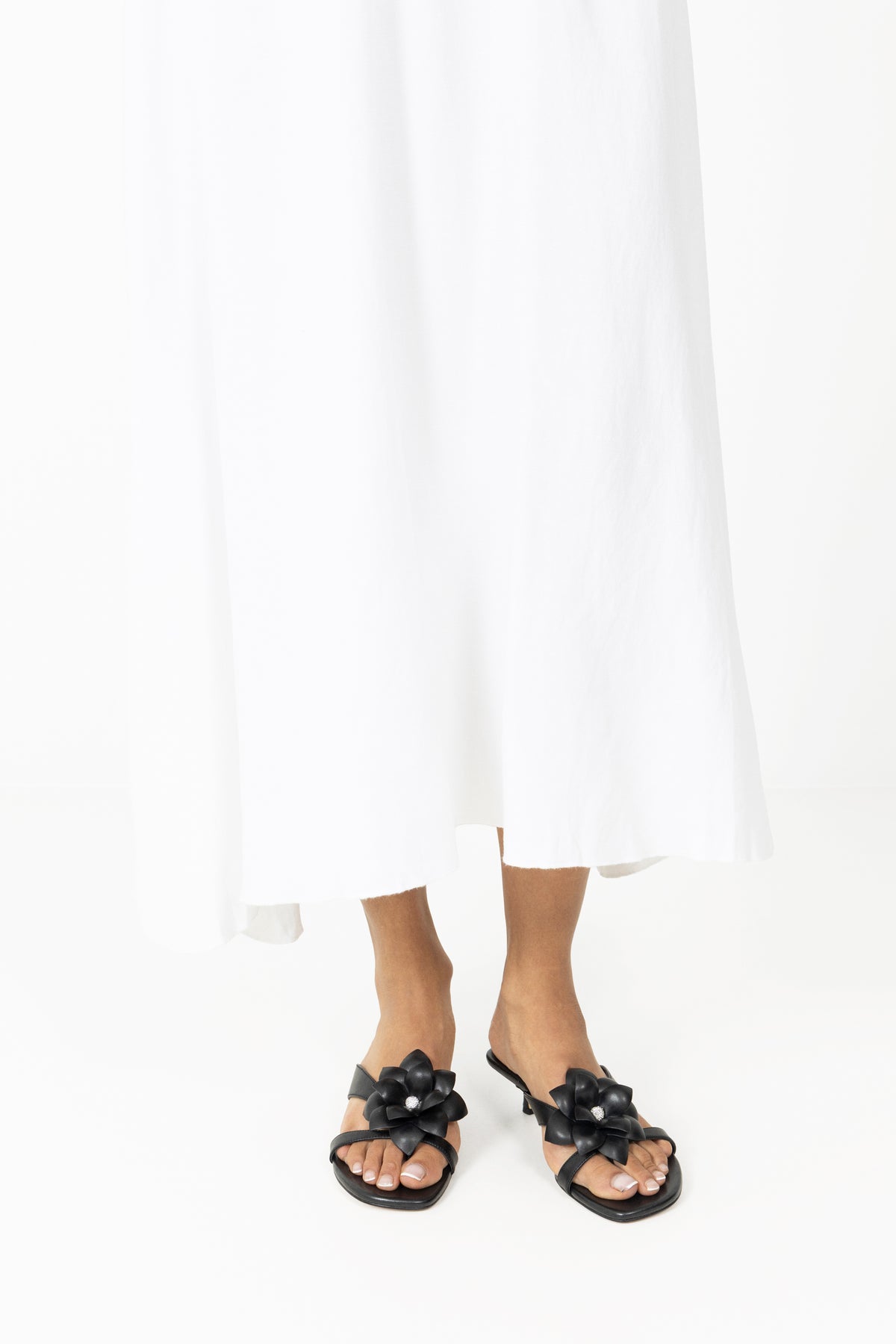 Jacie Kitten Sandal - Black