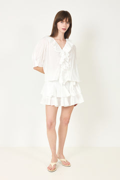 Tennis Skirt Shorts - White