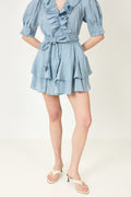 Tennis Skirt Shorts - Breezy Blue