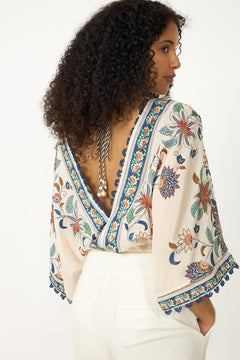 Bodysuit - Floral Delhi Tapestry Light Pink
