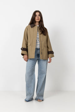 Wilma Waxed Clair Jacket - Tigers Eye