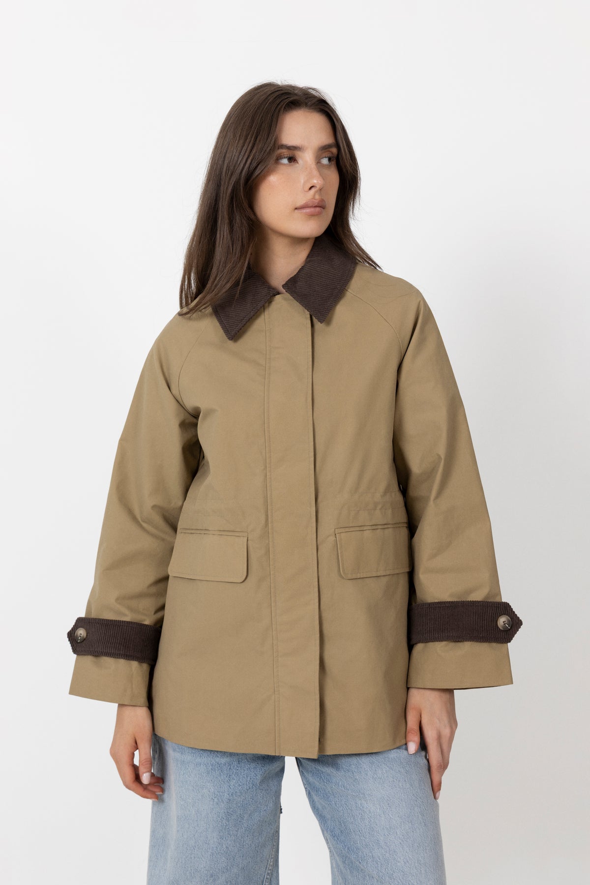 Wilma Waxed Clair Jacket - Tigers Eye