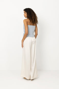 Sculpted Tube Top - Dove Blue