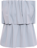 Sculpted Tube Top - Dove Blue