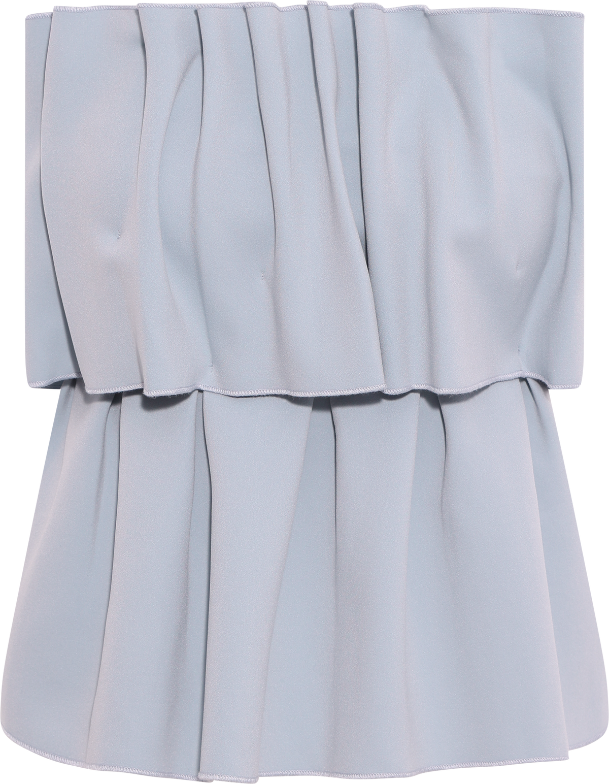 Sculpted Tube Top - Dove Blue