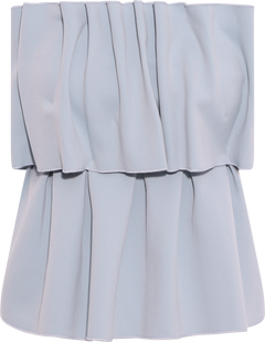 Sculpted Tube Top - Dove Blue