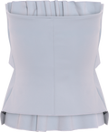 Sculpted Tube Top - Dove Blue