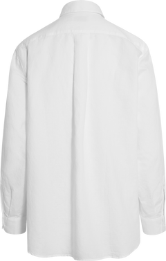 Asymmetric Linen Shirt - White