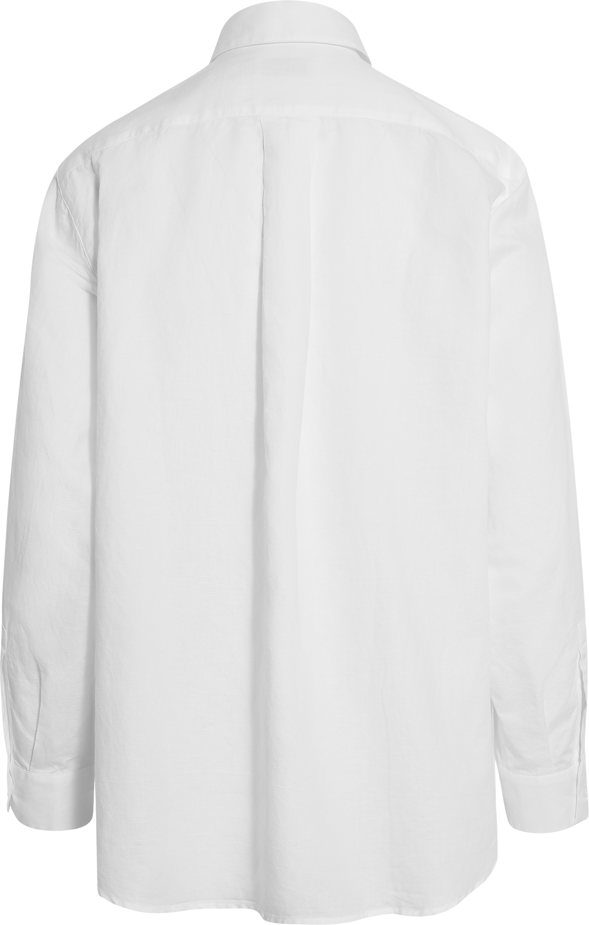 Asymmetric Linen Shirt - White