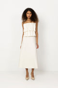 Sculpted Tube Dress - White
