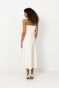 Sculpted Tube Dress - White