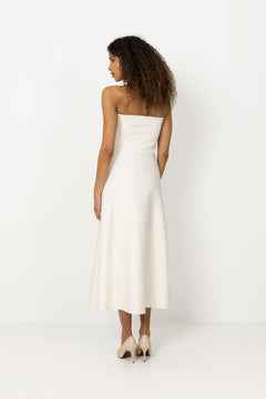 Sculpted Tube Dress - White