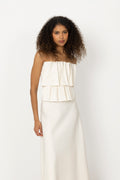Sculpted Tube Dress - White