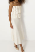Sculpted Tube Dress - White