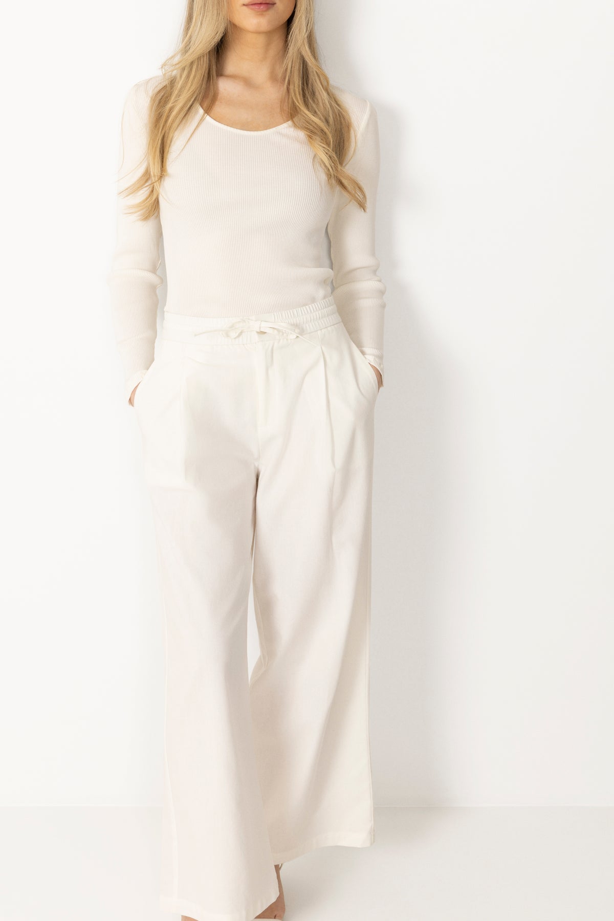 Elini Silk Cotton Long Sleeve - Off White