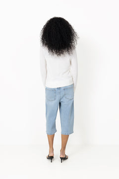 Vito Long Shorts - Bleach Blue Wash