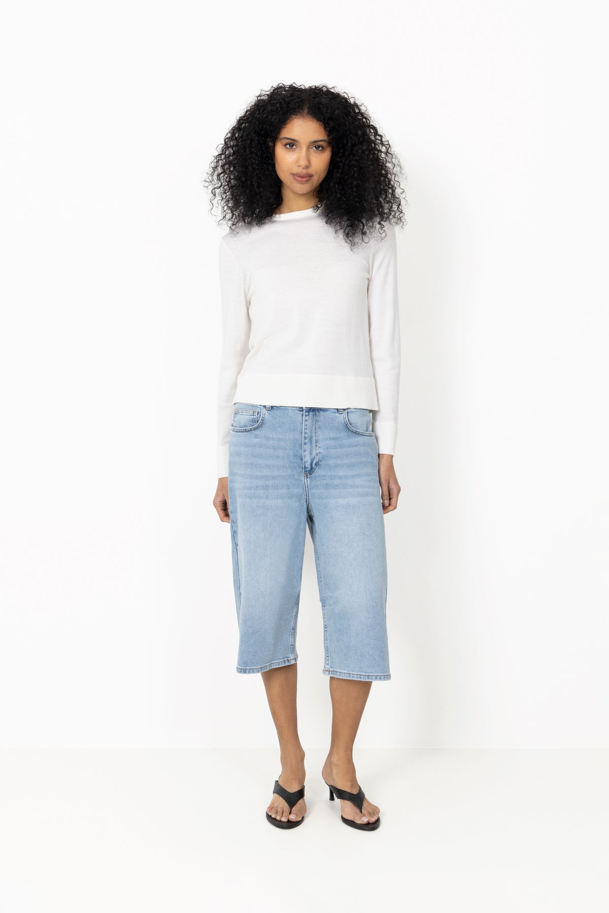 Vito Long Shorts - Bleach Blue Wash