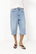Vito Long Shorts - Bleach Blue Wash