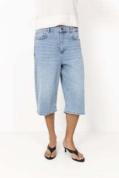 Vito Long Shorts - Bleach Blue Wash