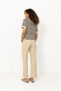 Vester Stripe Cardigan - Navy Summer Sand