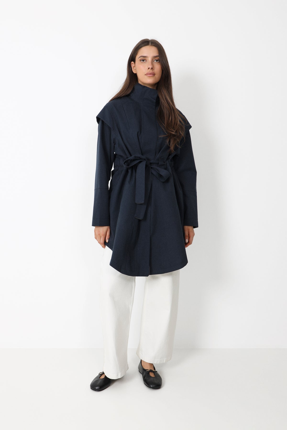 Monsun Coat - Dark Navy