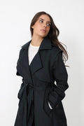 Regndråpe Trench Coat - New Black