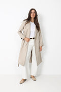 Regndråpe Trench Coat - Sand