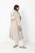 Regndråpe Trench Coat - Sand