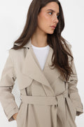 Regndråpe Trench Coat - Sand