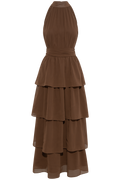 Belleic Long Dress - Dark Brown