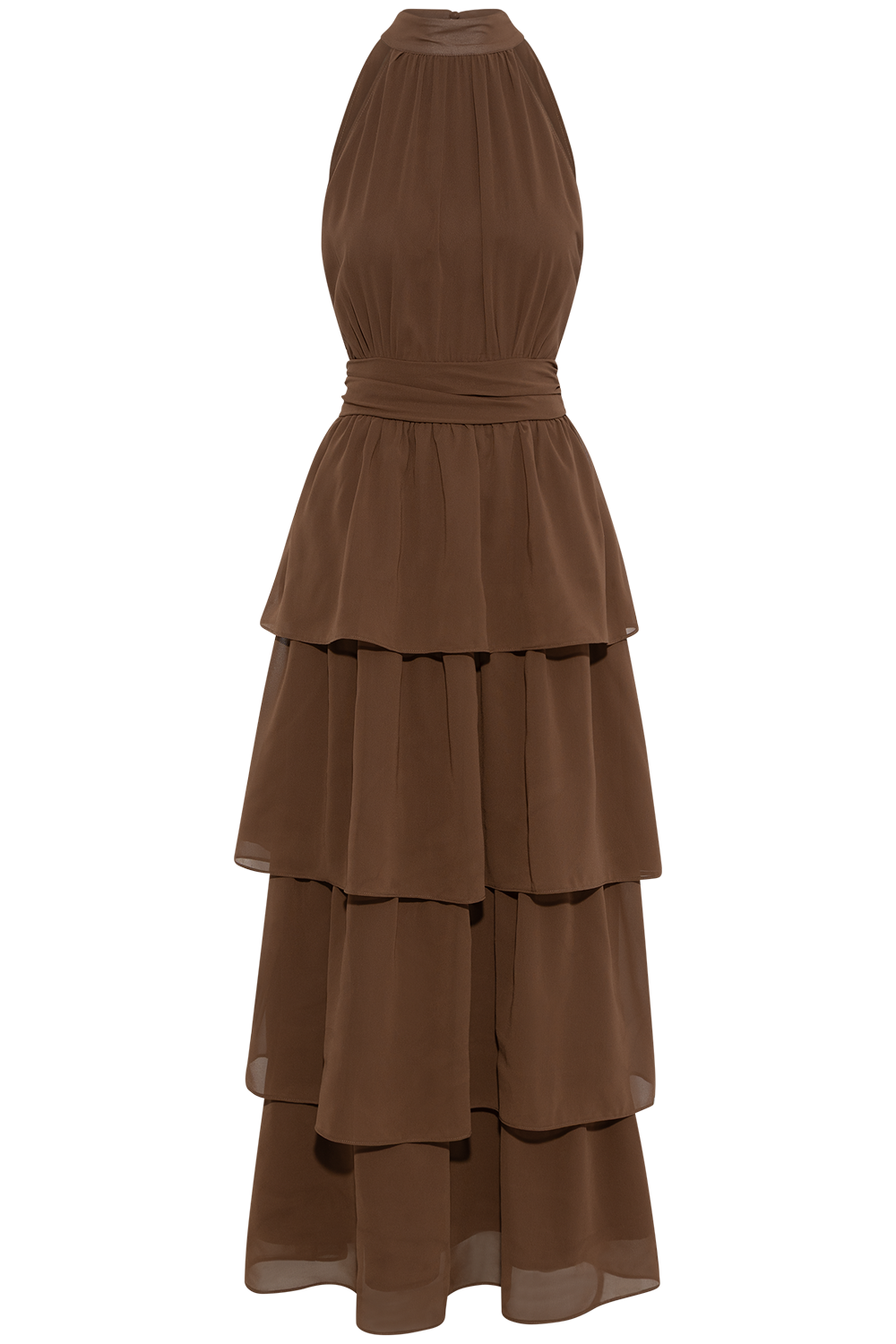 Belleic Long Dress - Dark Brown