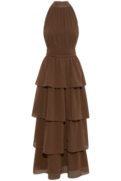Belleic Long Dress - Dark Brown