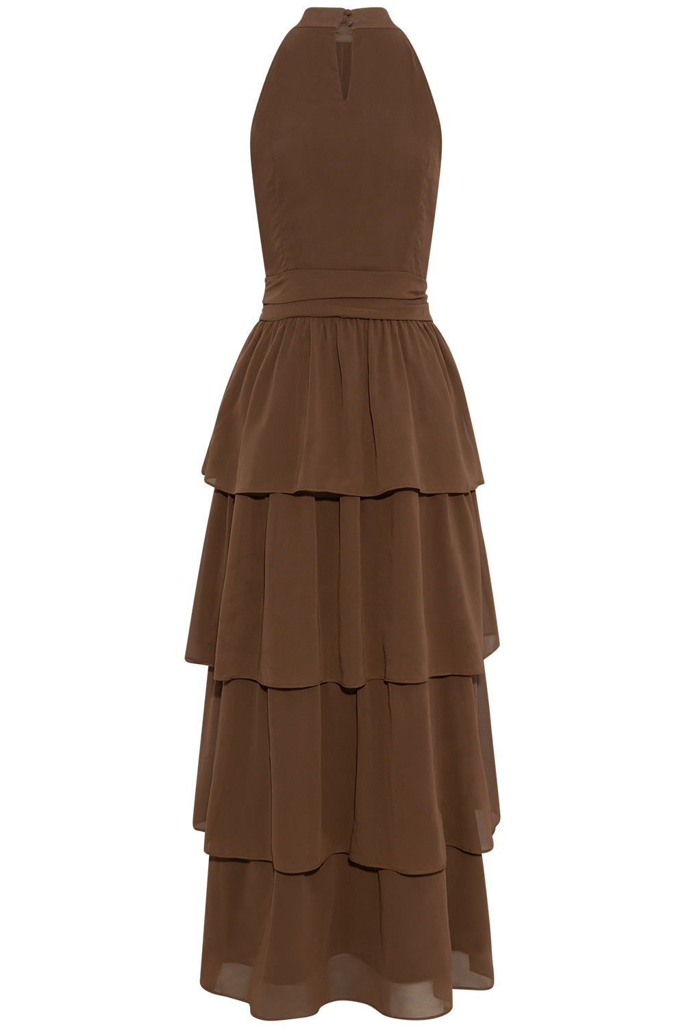 Belleic Long Dress - Dark Brown