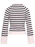 Pernille Stripe Knit Cardigan - Navy Striped