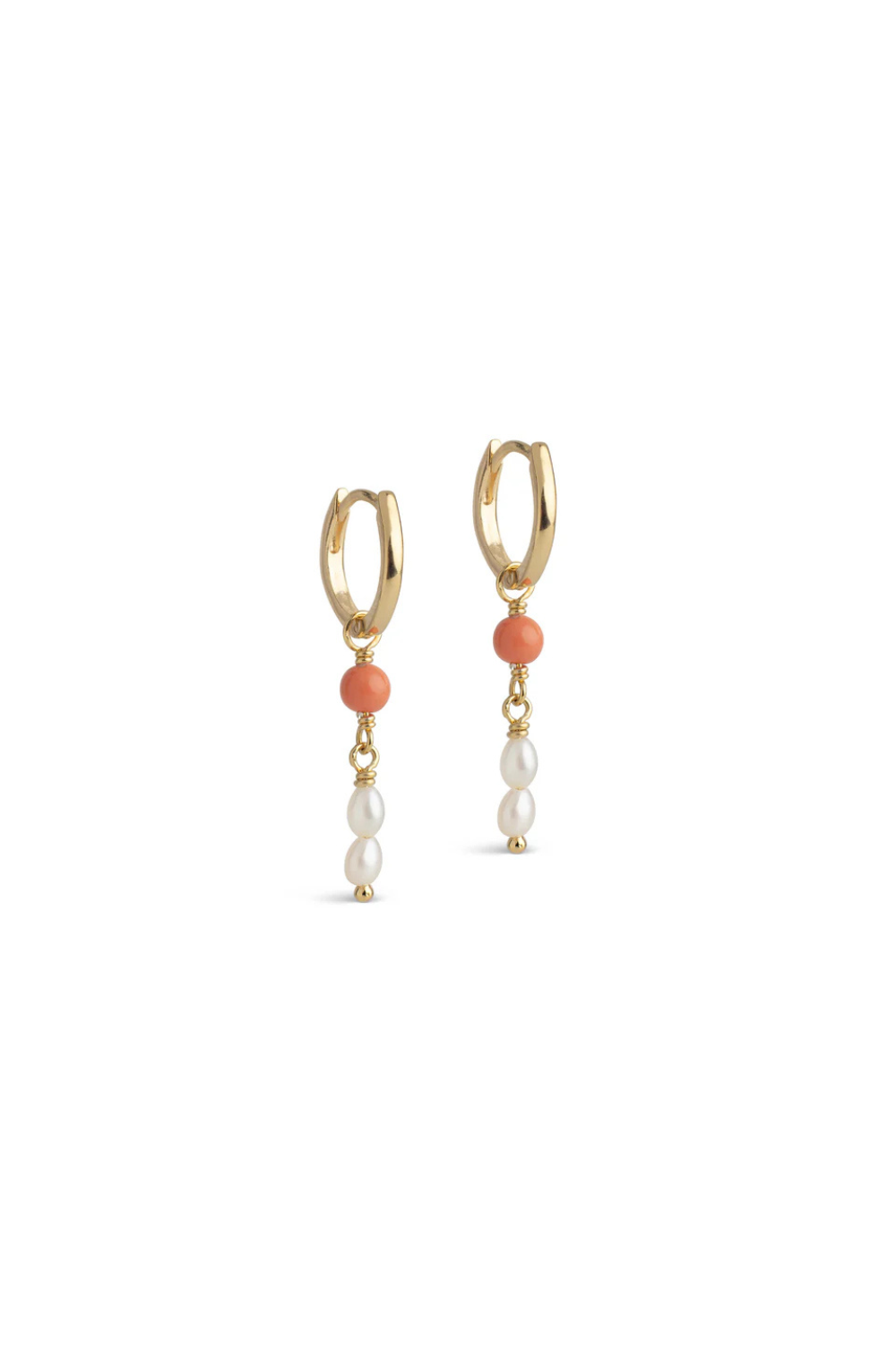 Liva Hoops - Light Coral