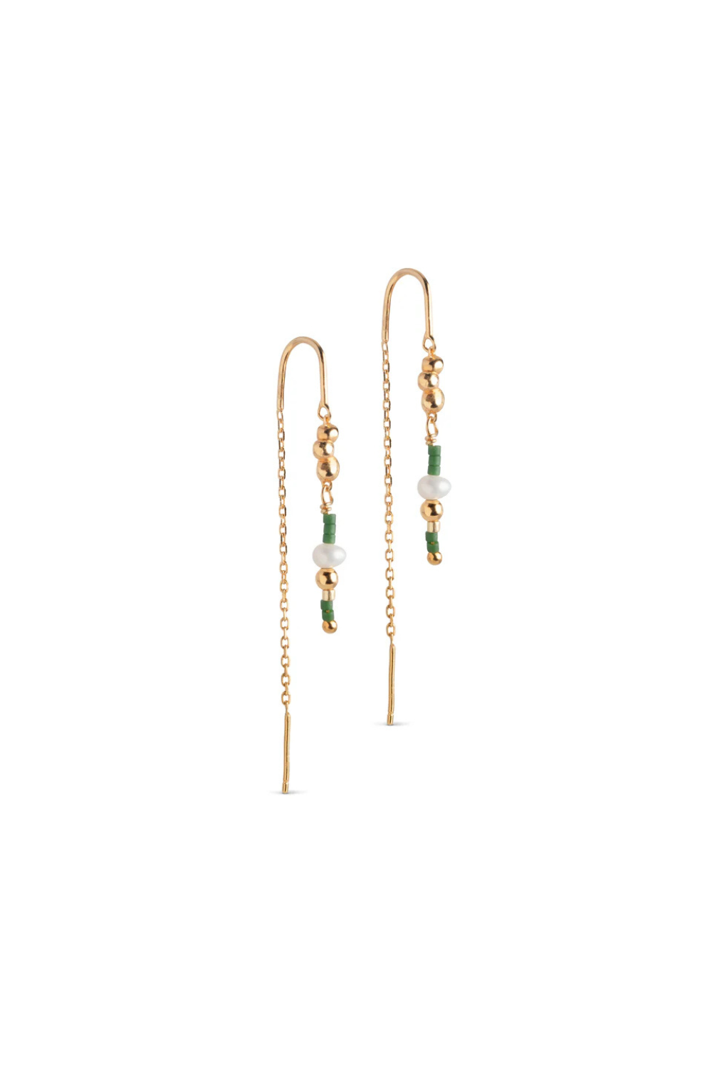 Nara Miyuki Earrings - Khaki