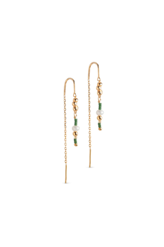 Nara Miyuki Earrings - Khaki