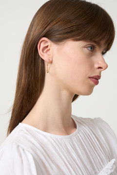 Organic Arena Medium Hoops - 925S/Gp/M Gold