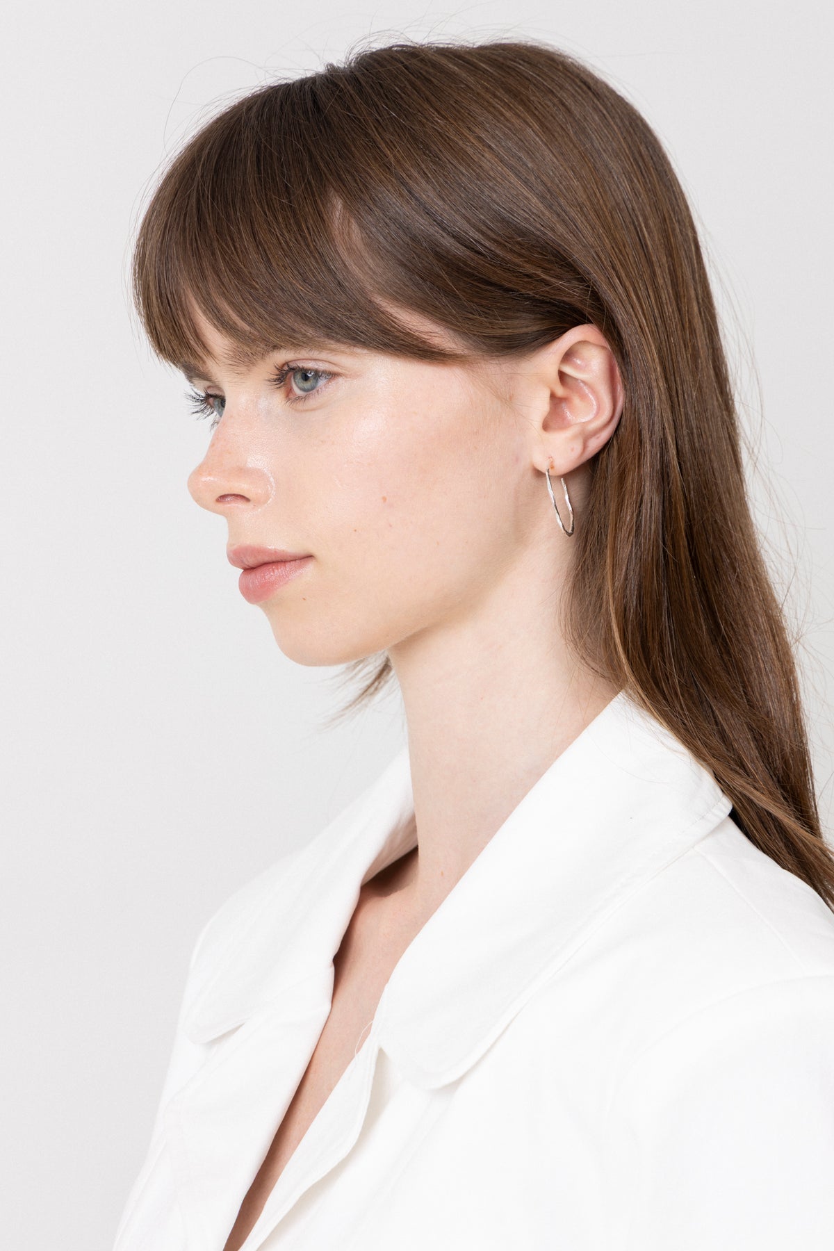 Organic Arena Medium Hoops - 925S/M Silver