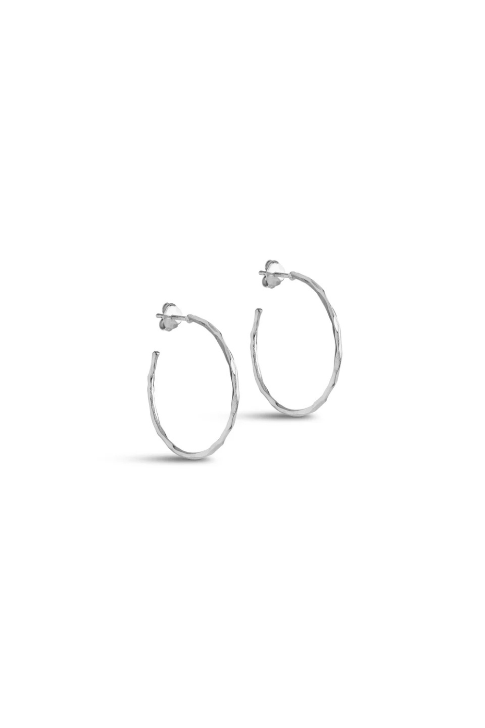 Organic Arena Medium Hoops - 925S/M Silver