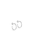 Organic Arena Small Hoops - 925S/M Silver