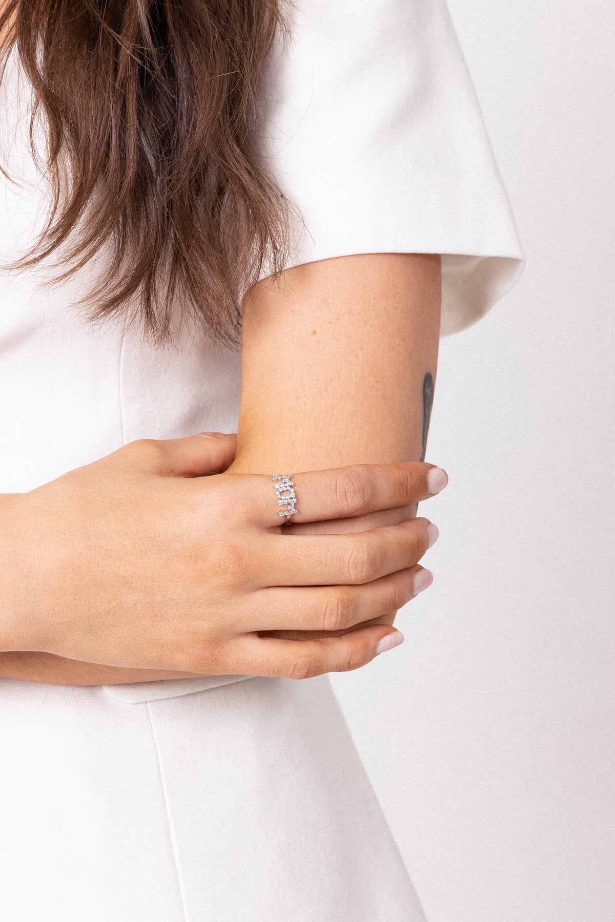 Mom Collet Ring - Silver