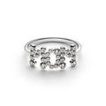 Mom Collet Ring - Silver
