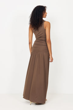 Ameliaic Maxi Dress - Dark Brown